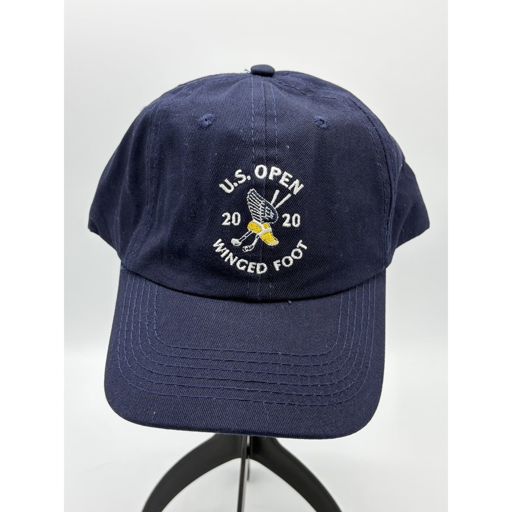 USGA Hat Cap Winged Foot Golf Club US Open One Size Strapback Navy Blue 2020‎